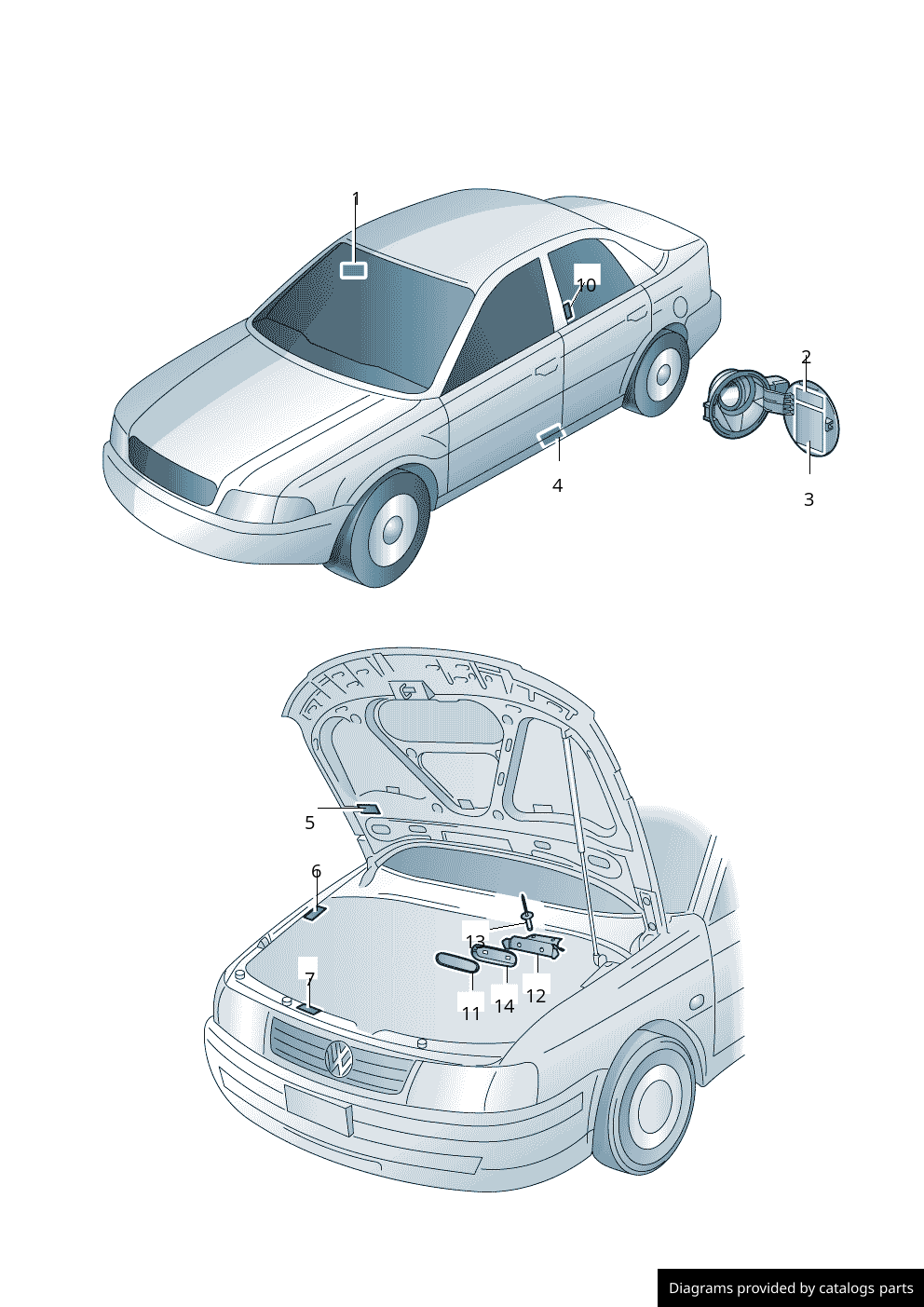 Car part diagram