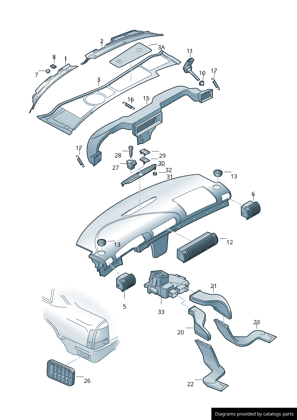 Car part diagram
