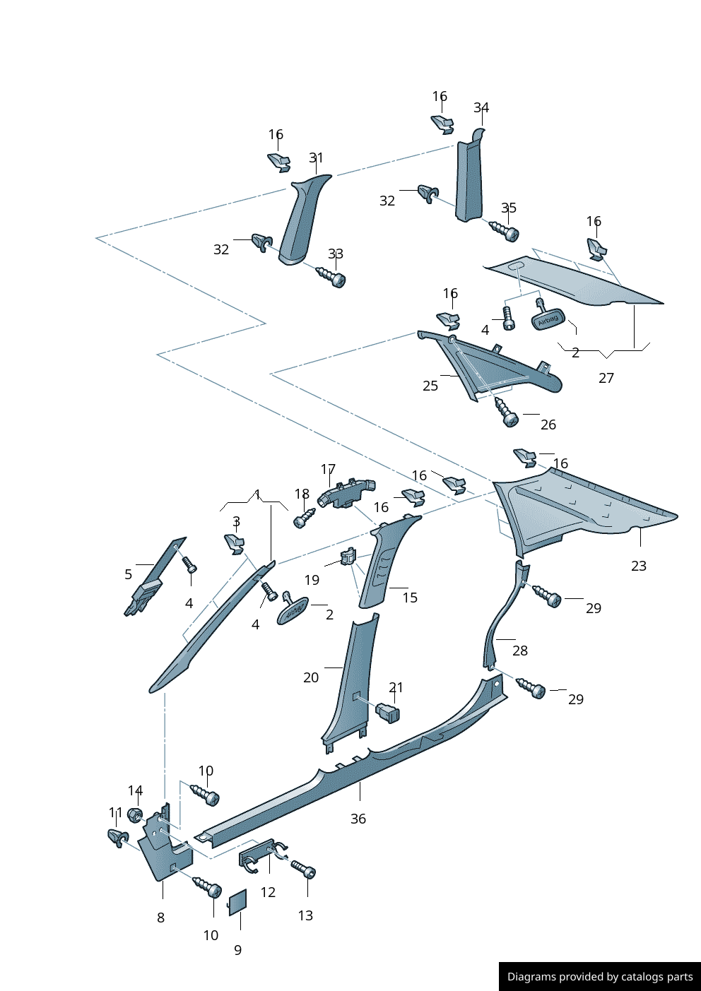 Car part diagram
