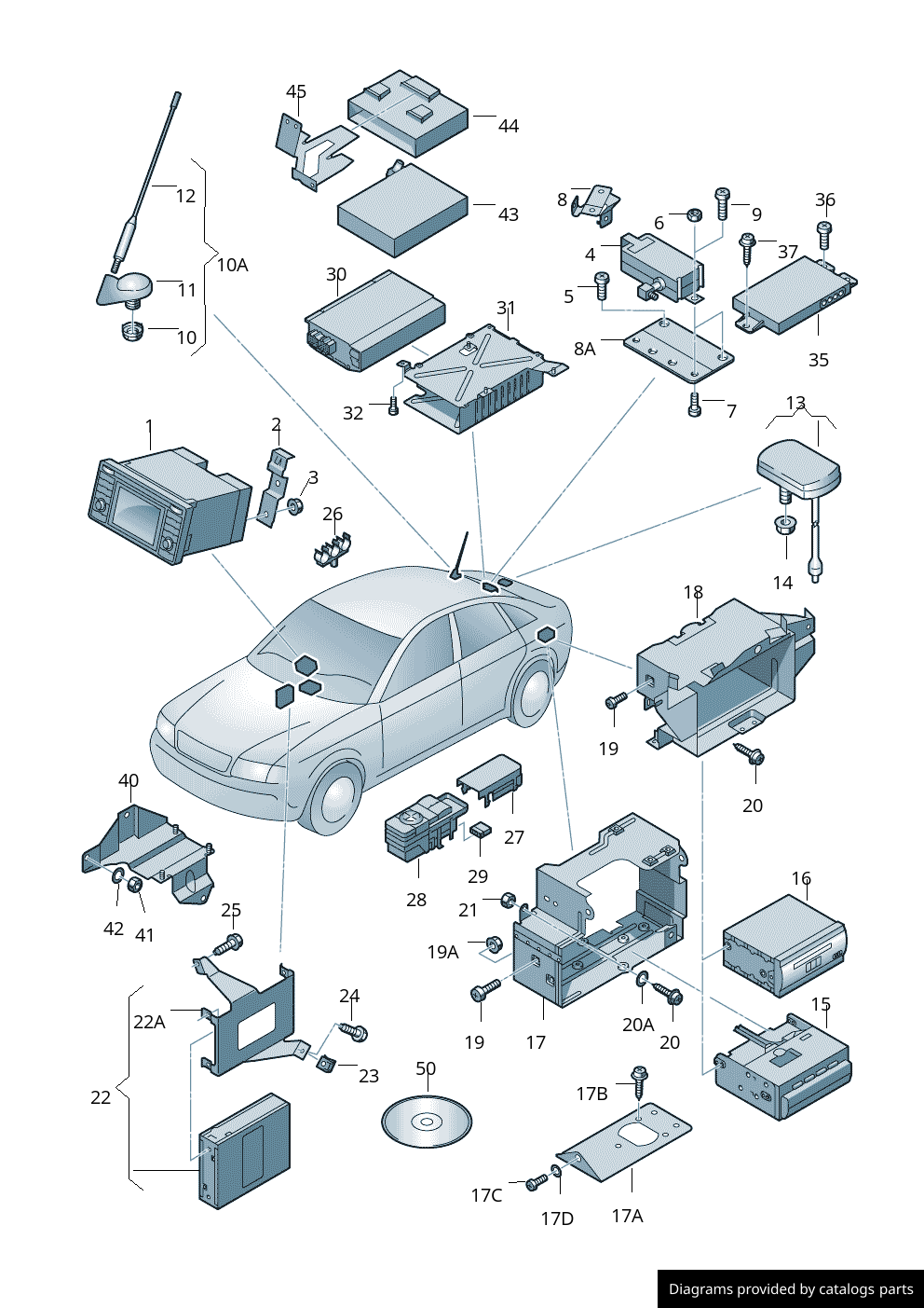 Car part diagram