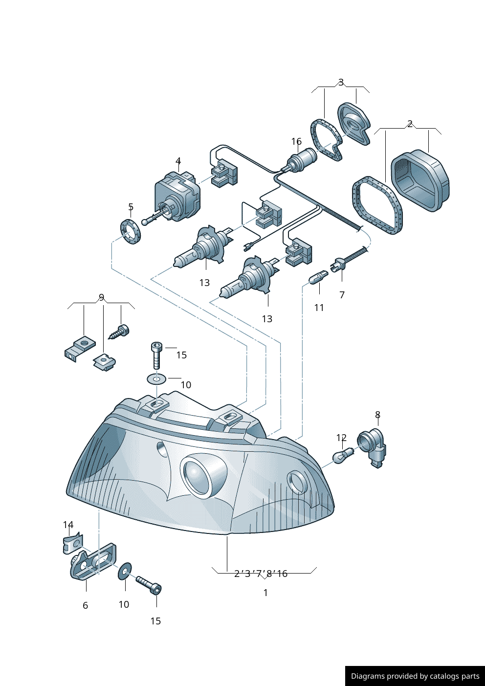 Car part diagram