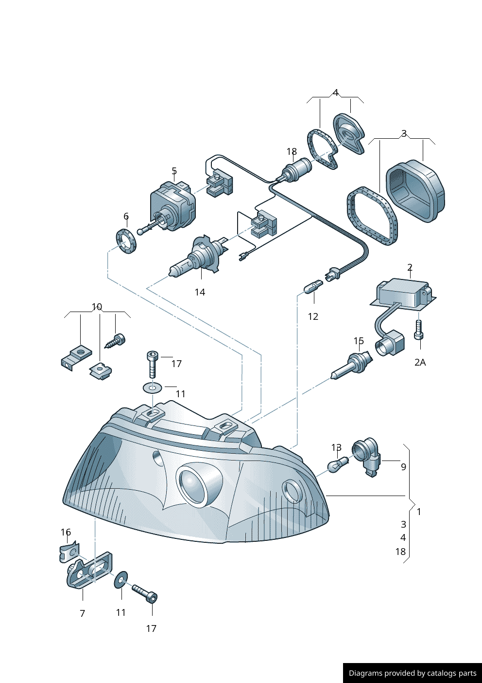 Car part diagram