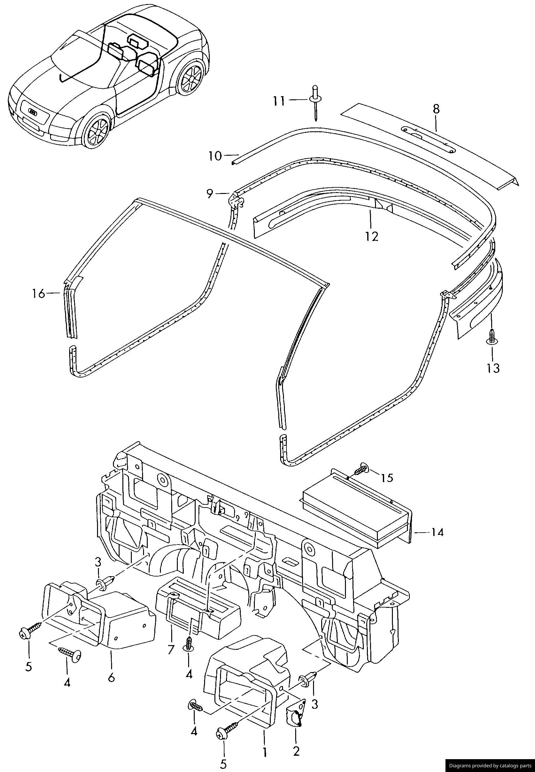 Car part diagram