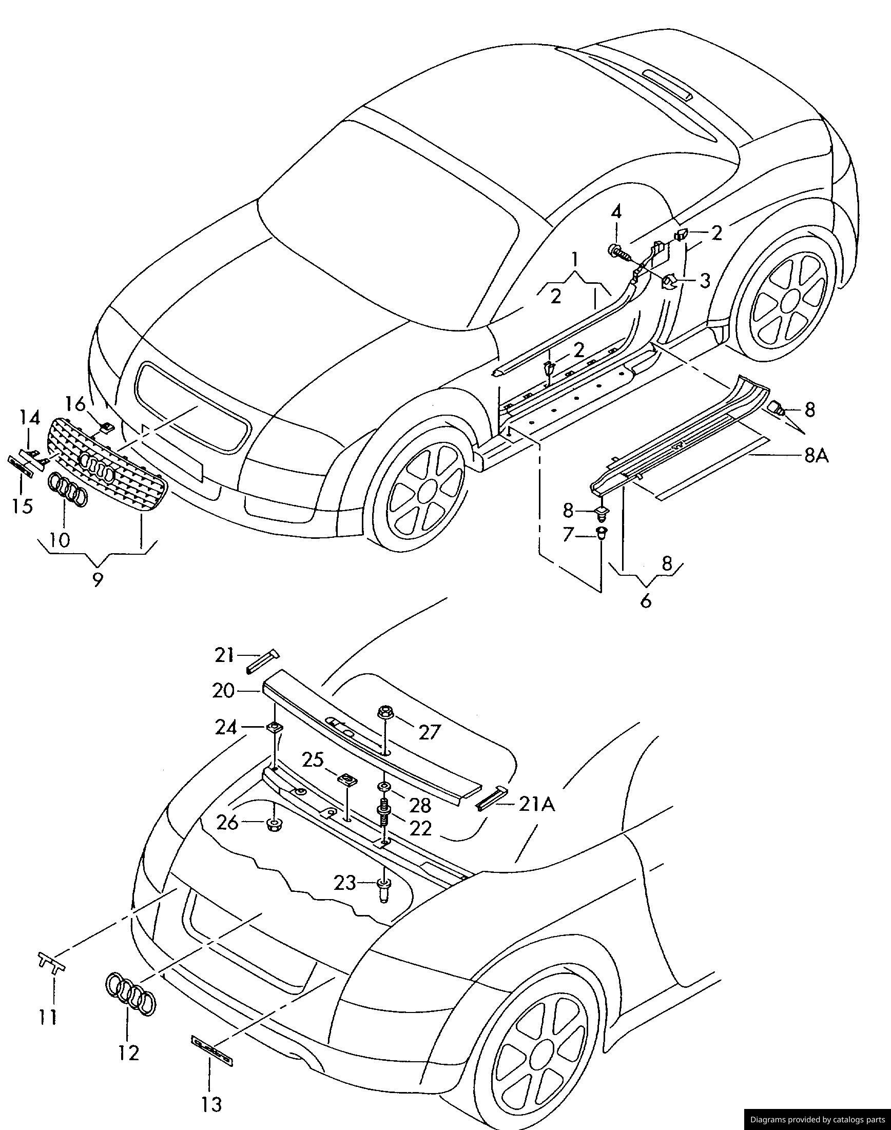 Car part diagram