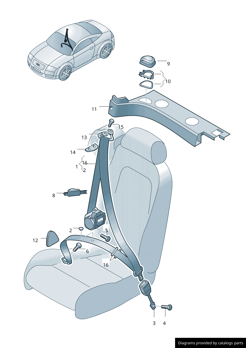 Car part diagram