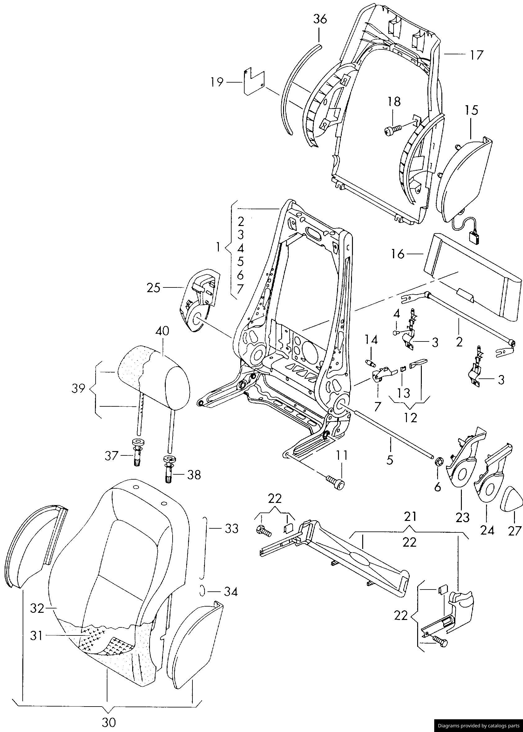 Car part diagram