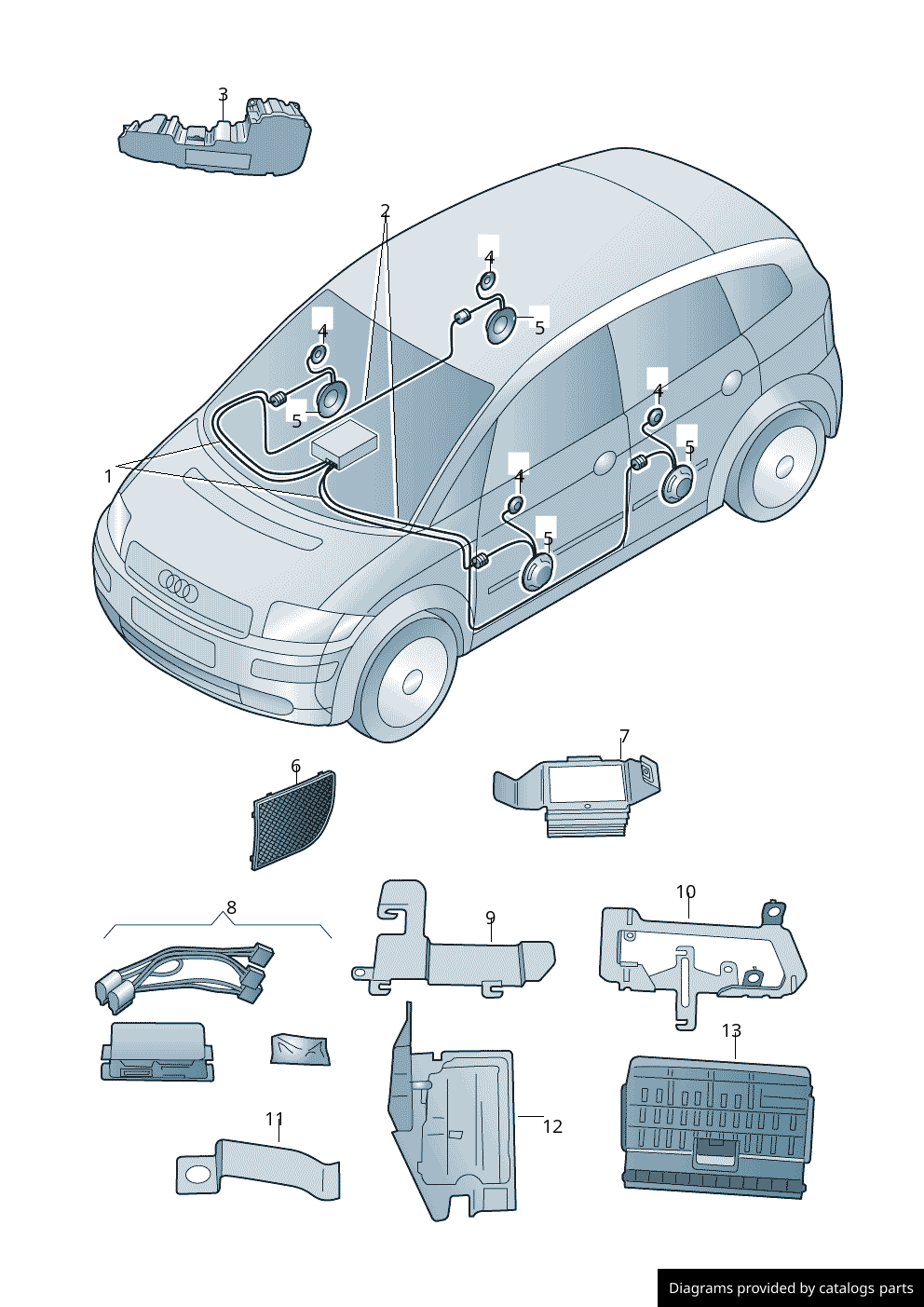 Car part diagram