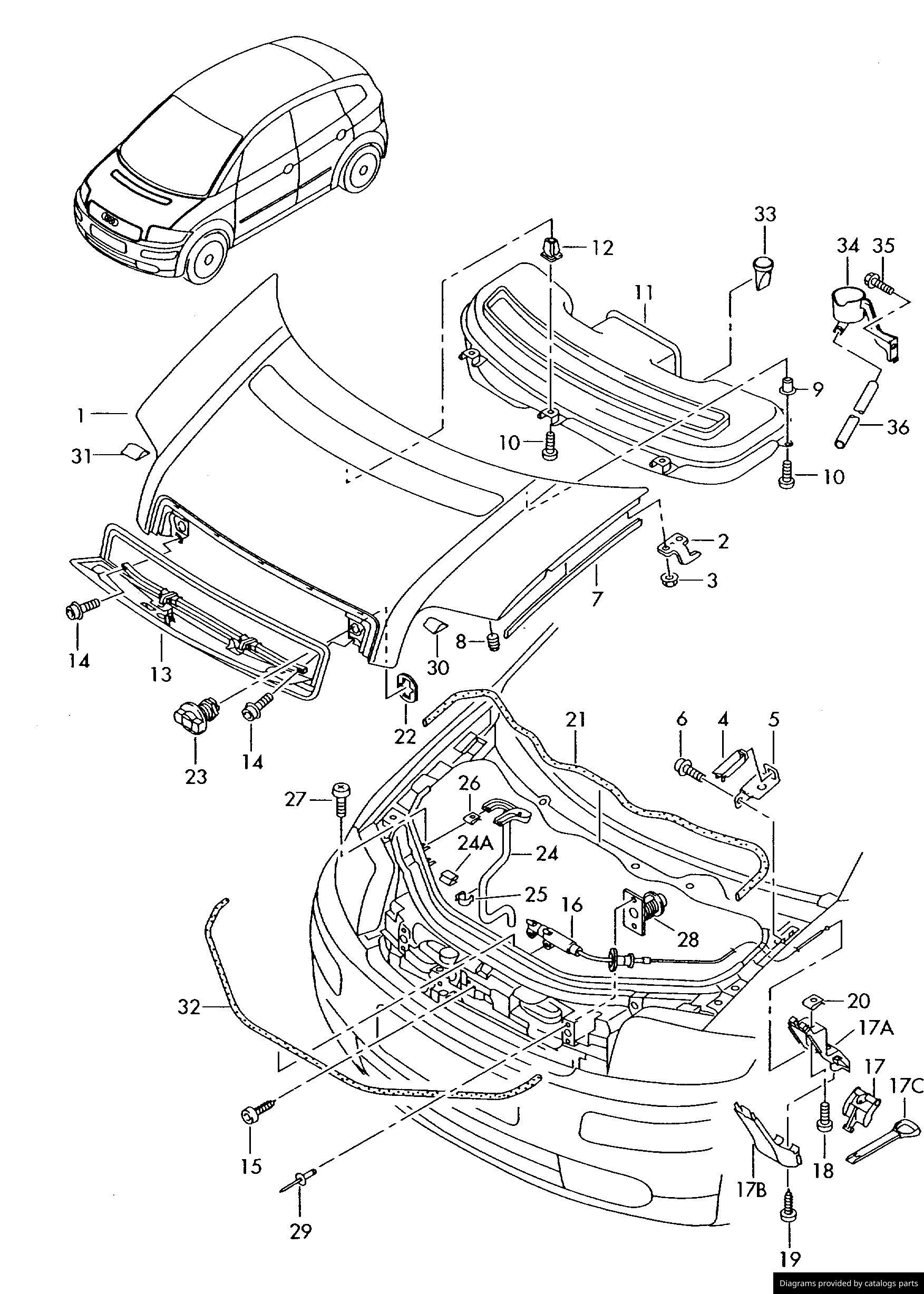 Car part diagram