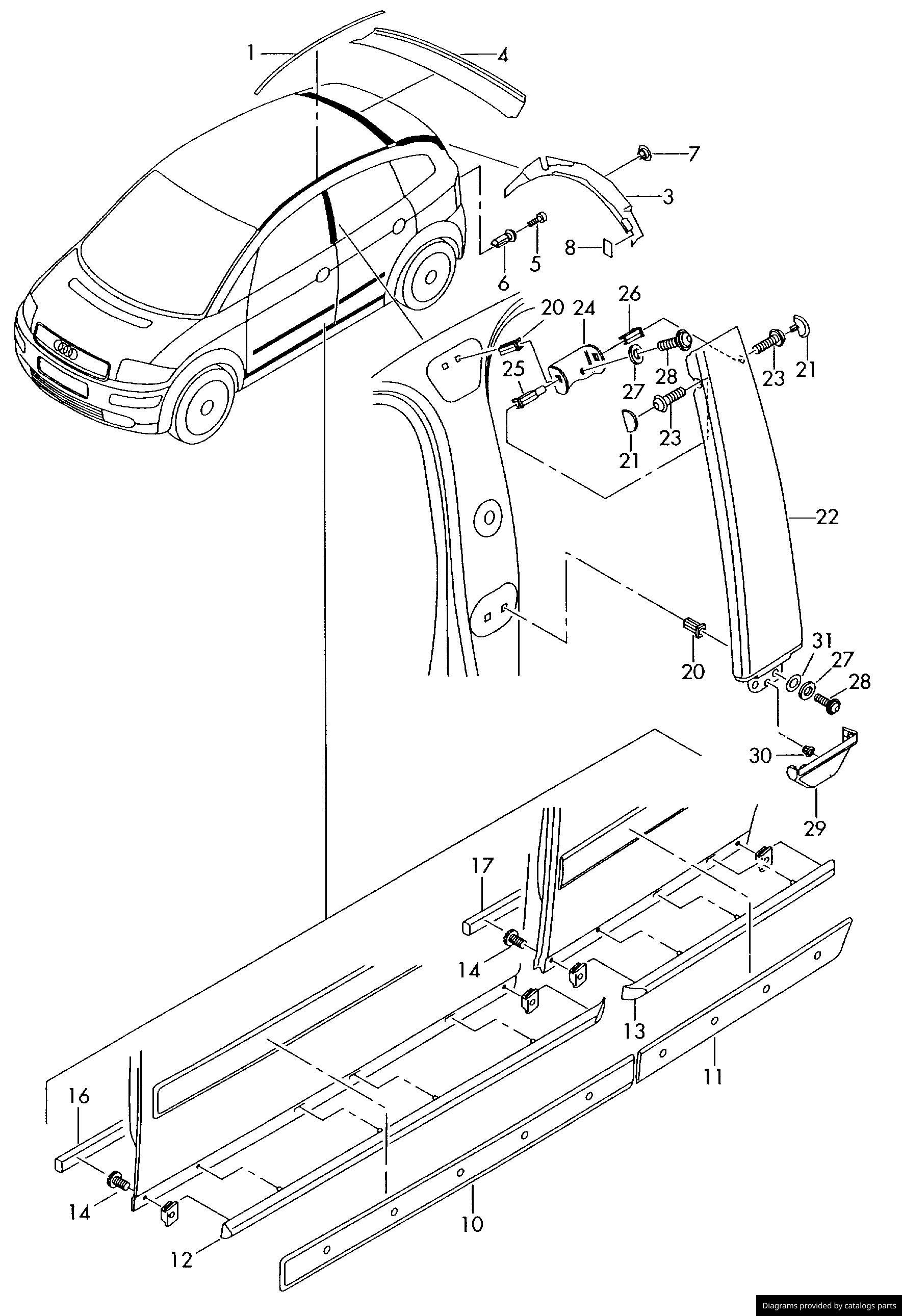 Car part diagram