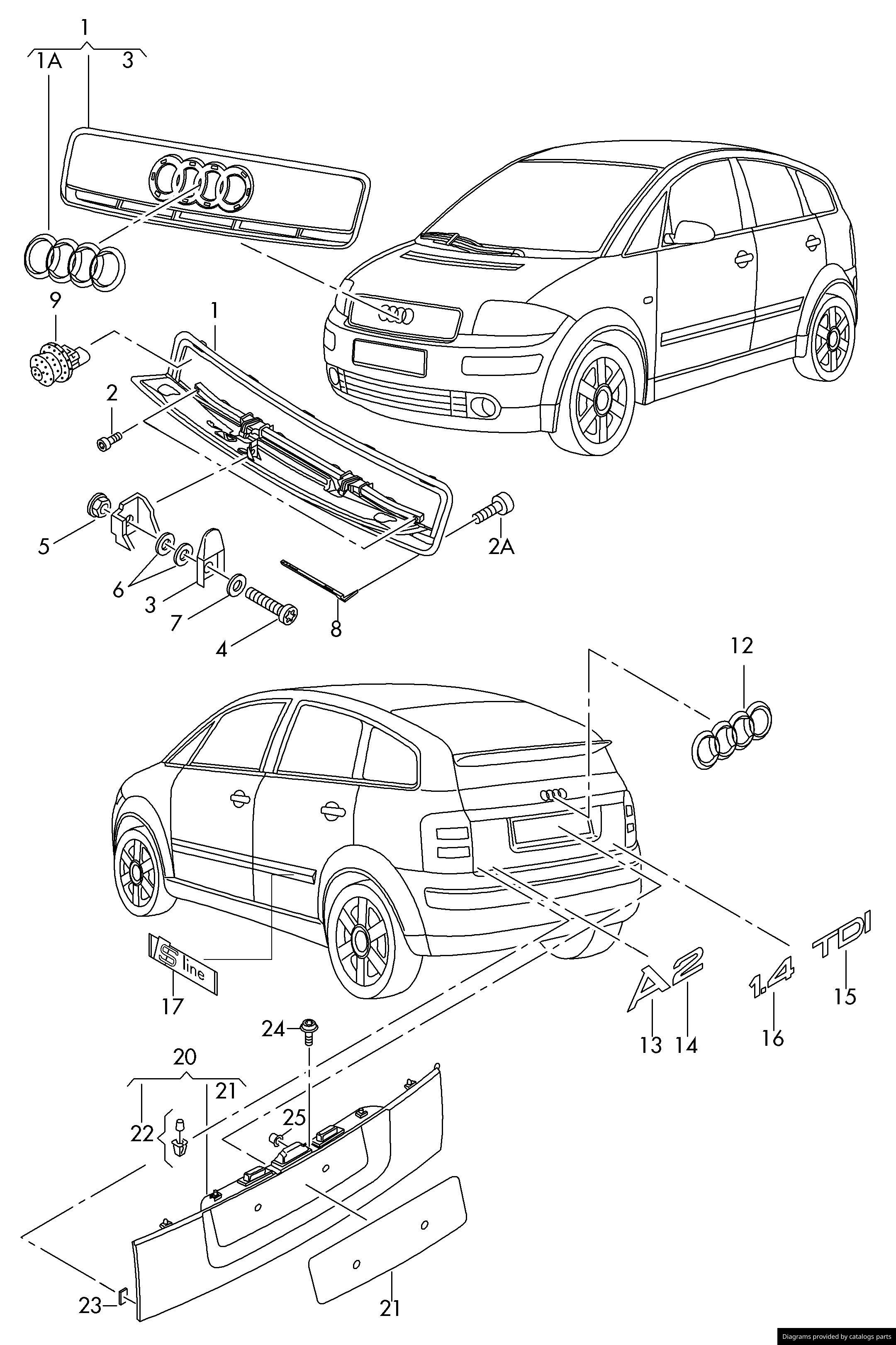 Car part diagram