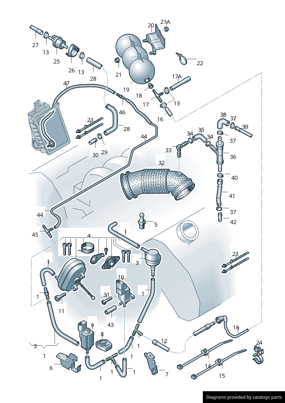 Car part diagram