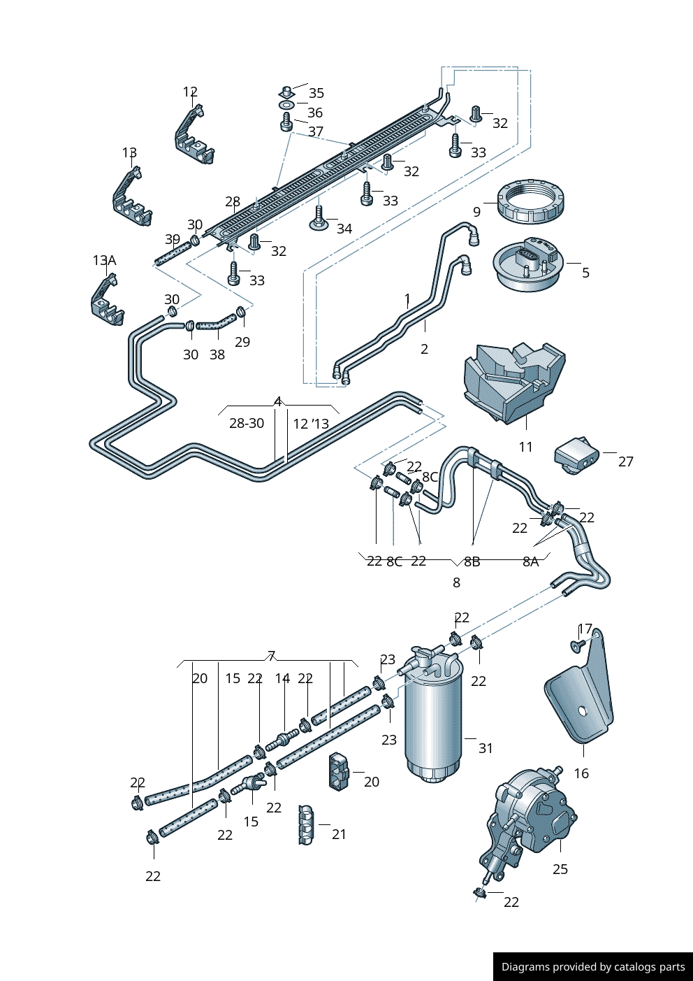 Car part diagram