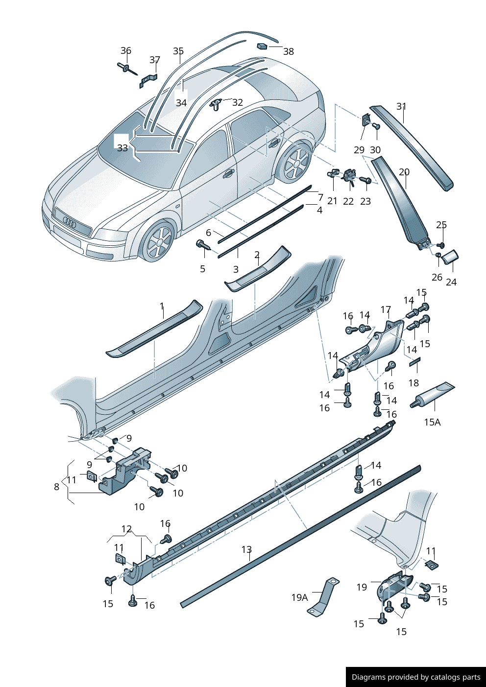 Car part diagram