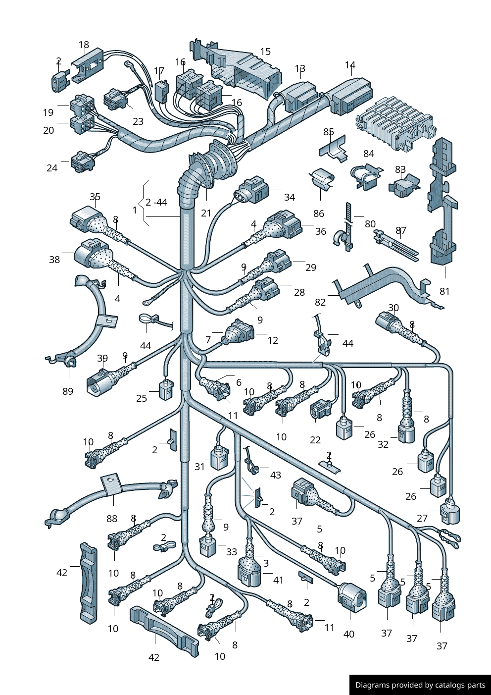 Car part diagram
