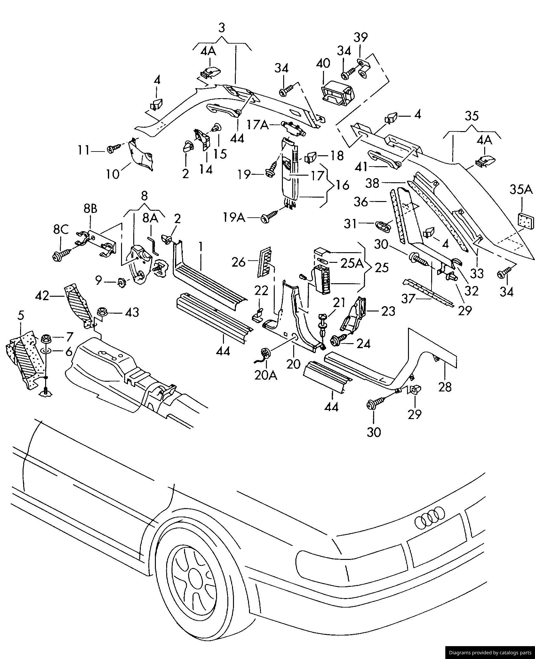 Car part diagram