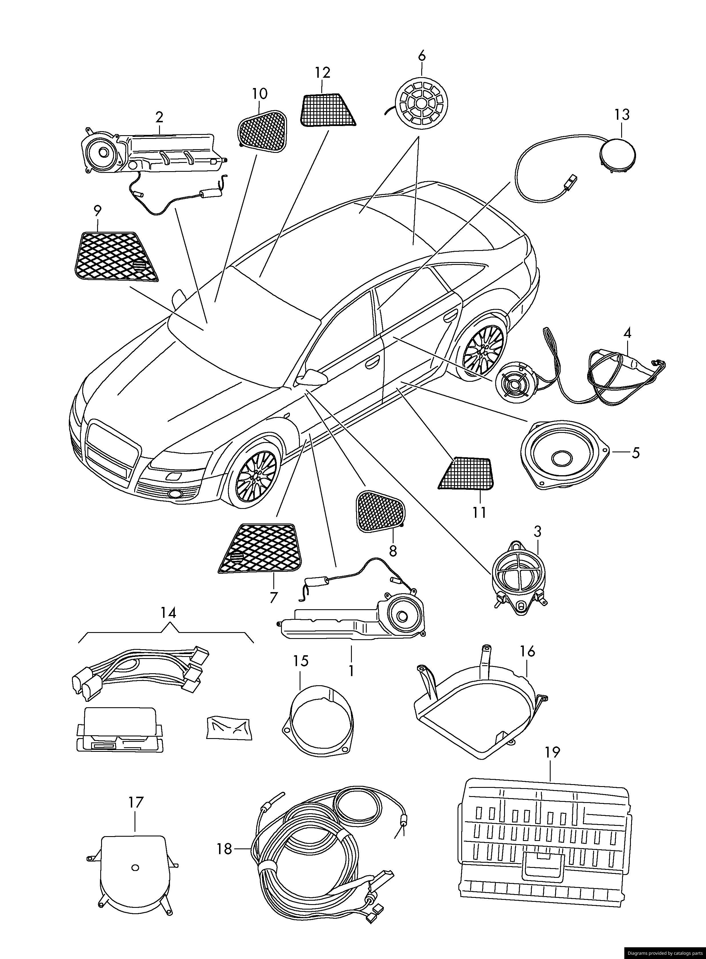 Car part diagram