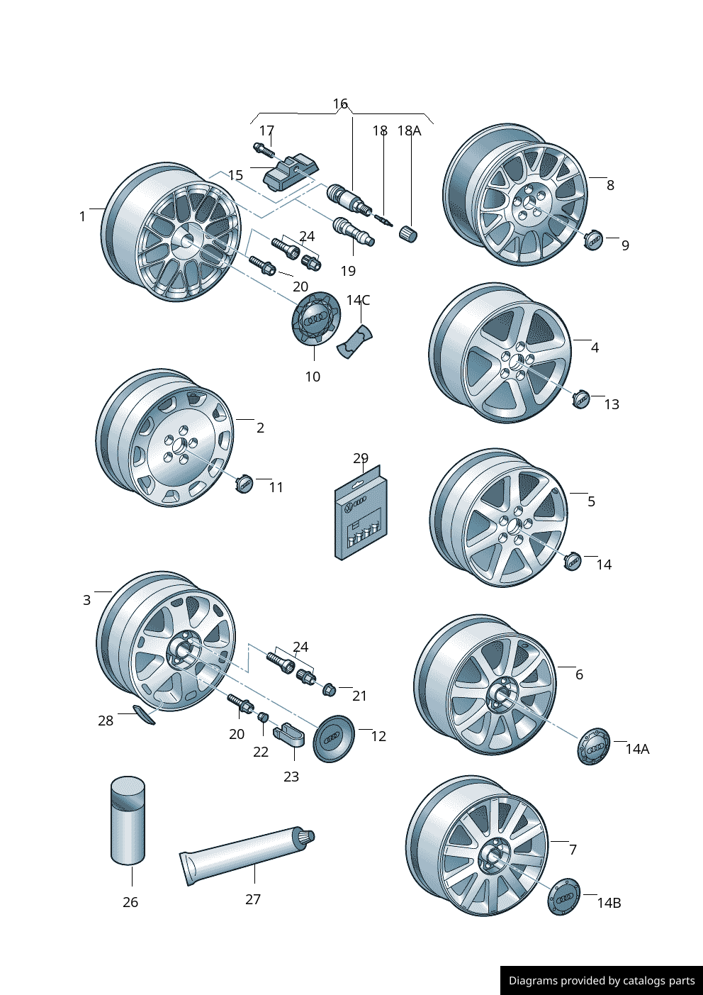 Car part diagram