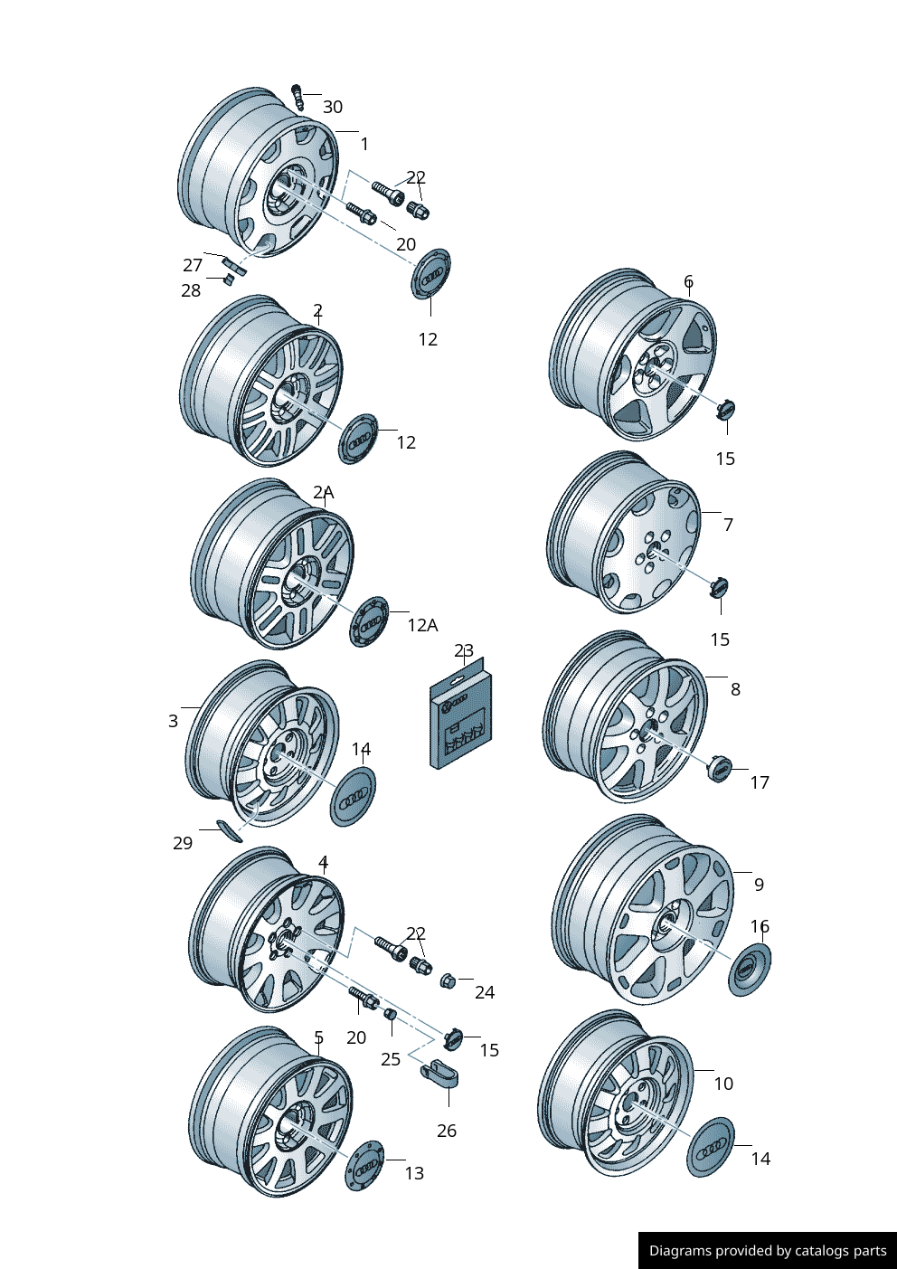 Car part diagram
