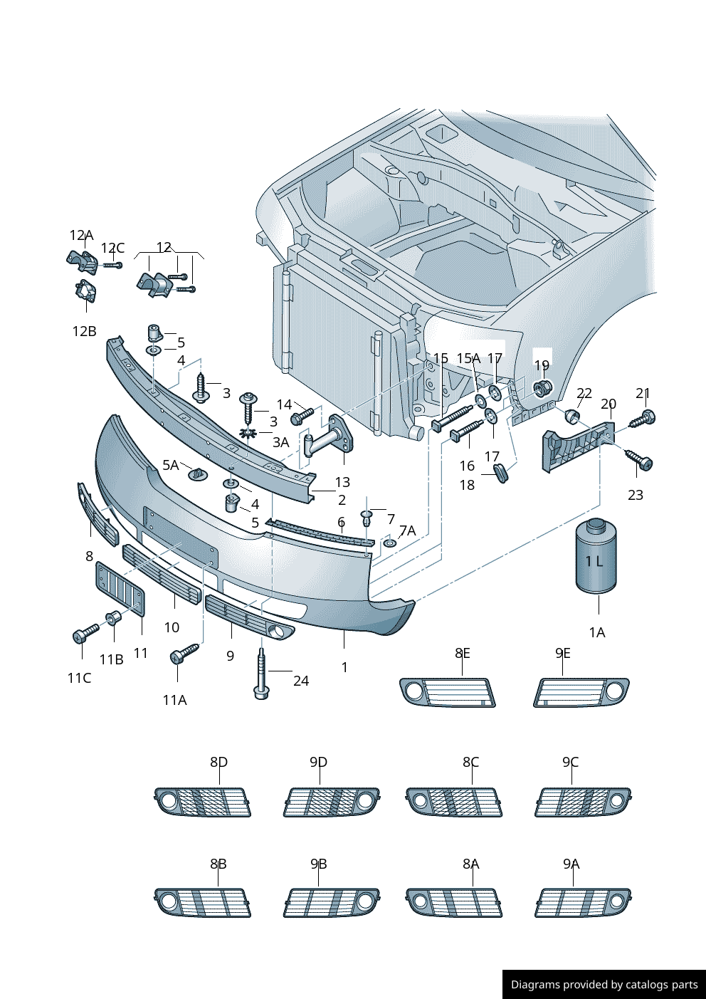 Car part diagram