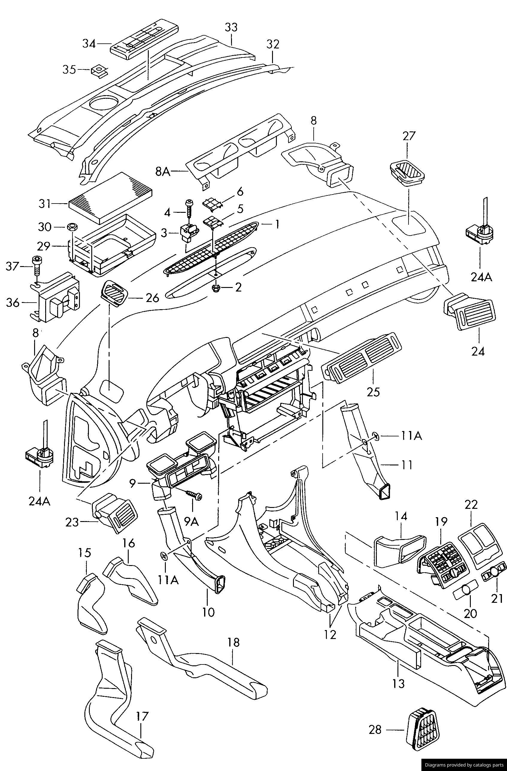 Car part diagram