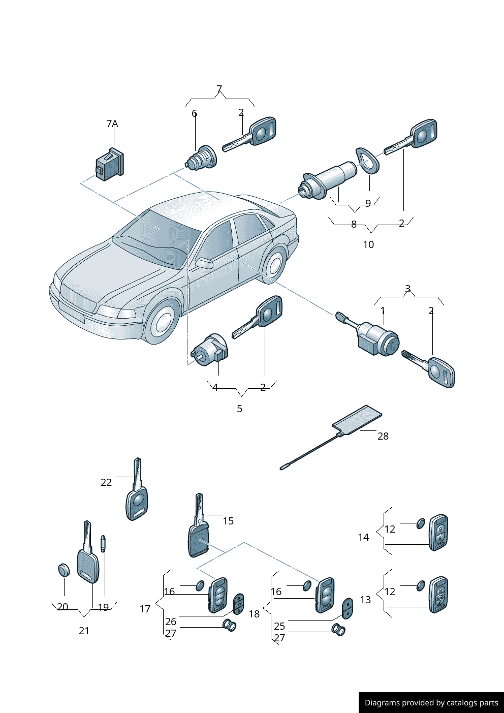 Car part diagram