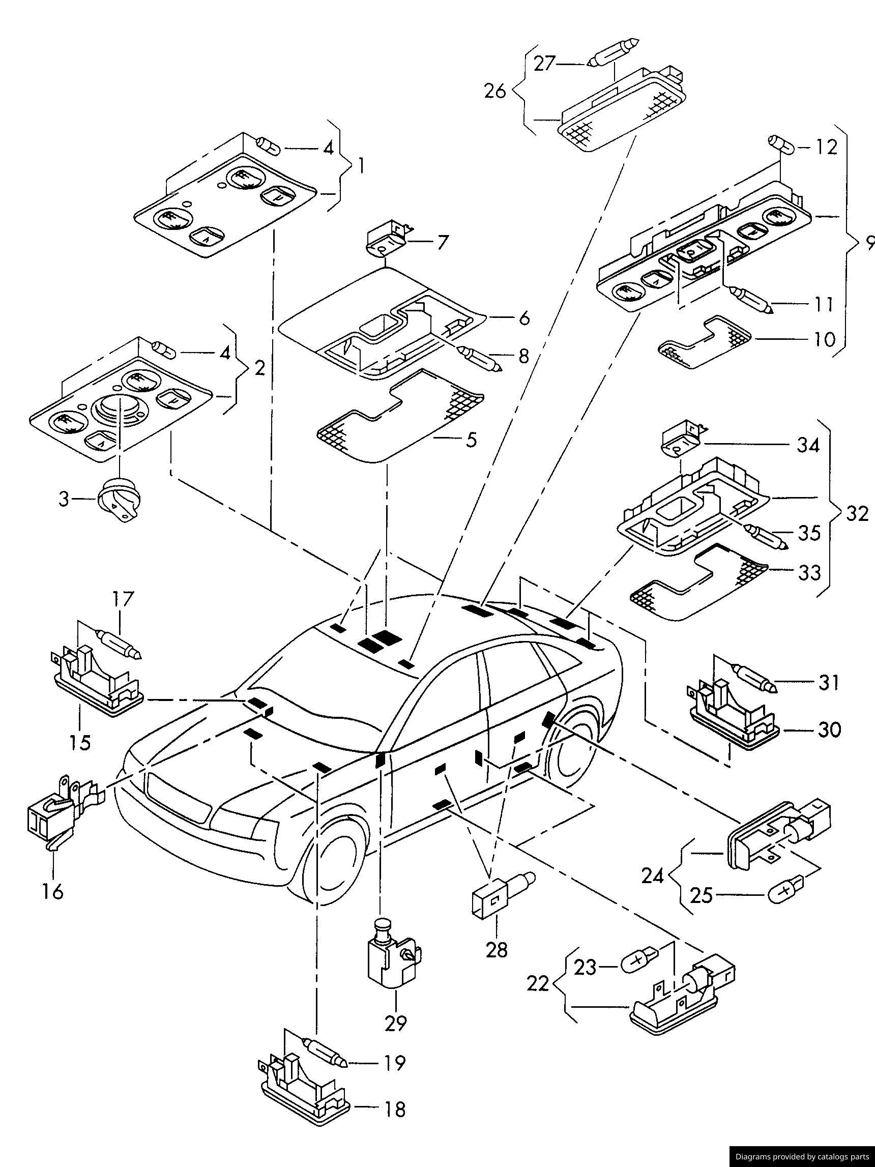 Car part diagram