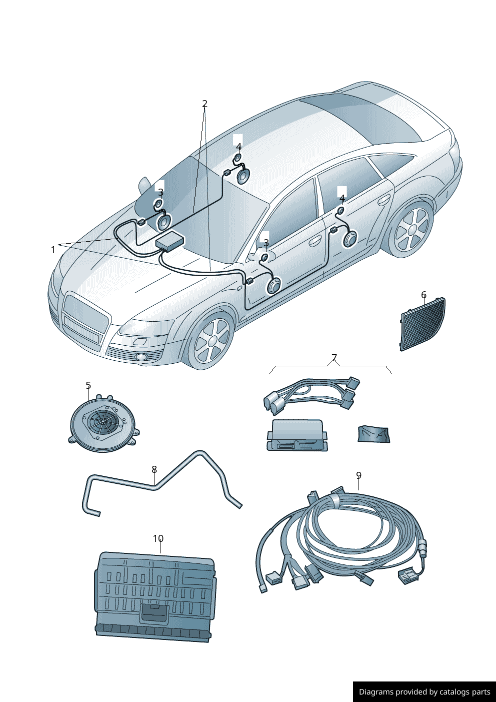 Car part diagram