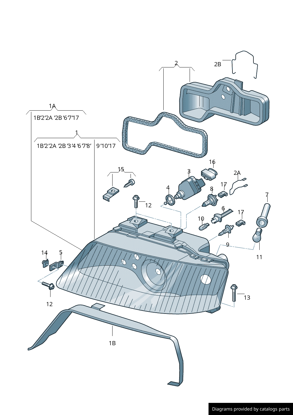 Car part diagram
