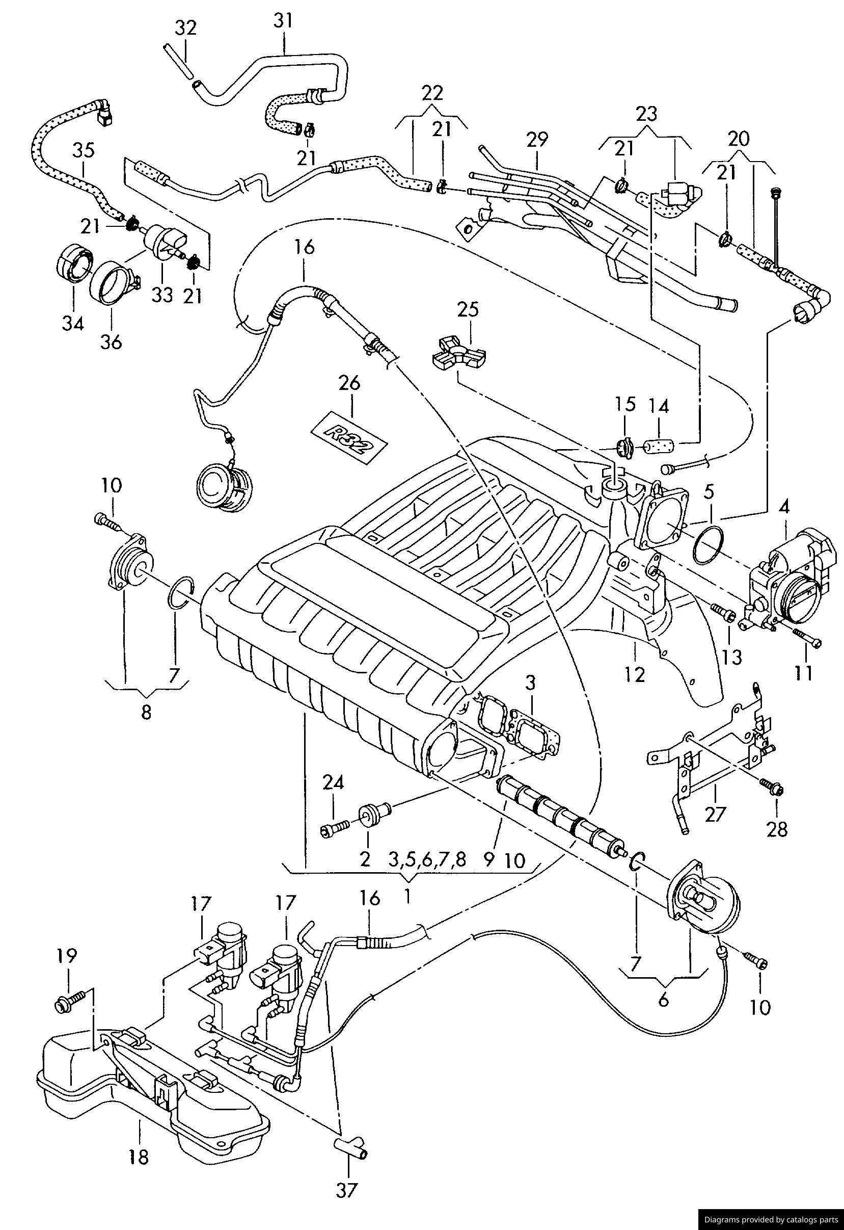 Car part diagram