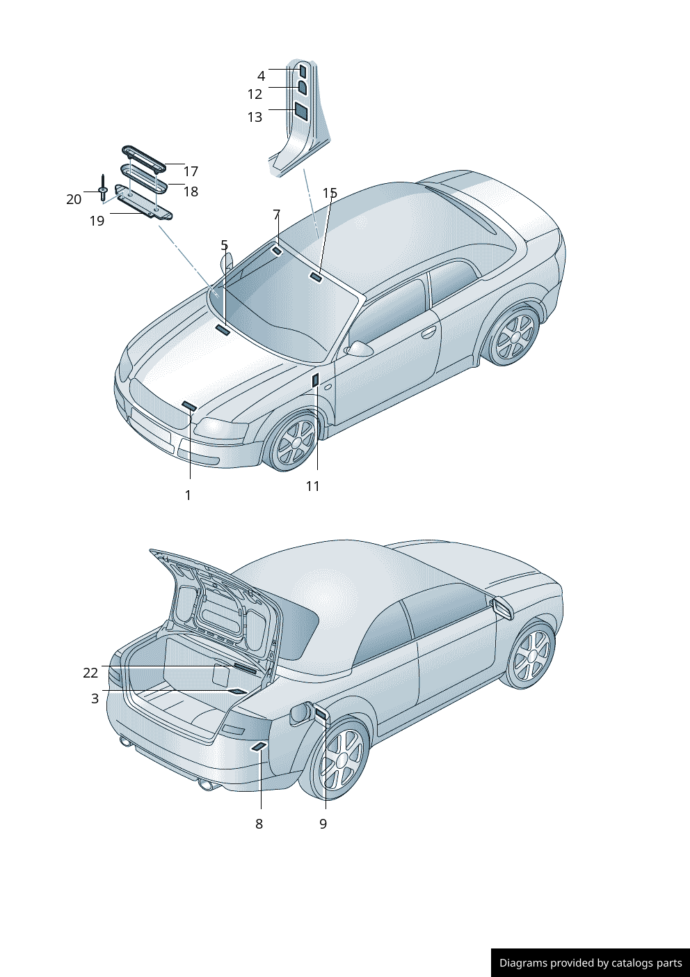 Car part diagram