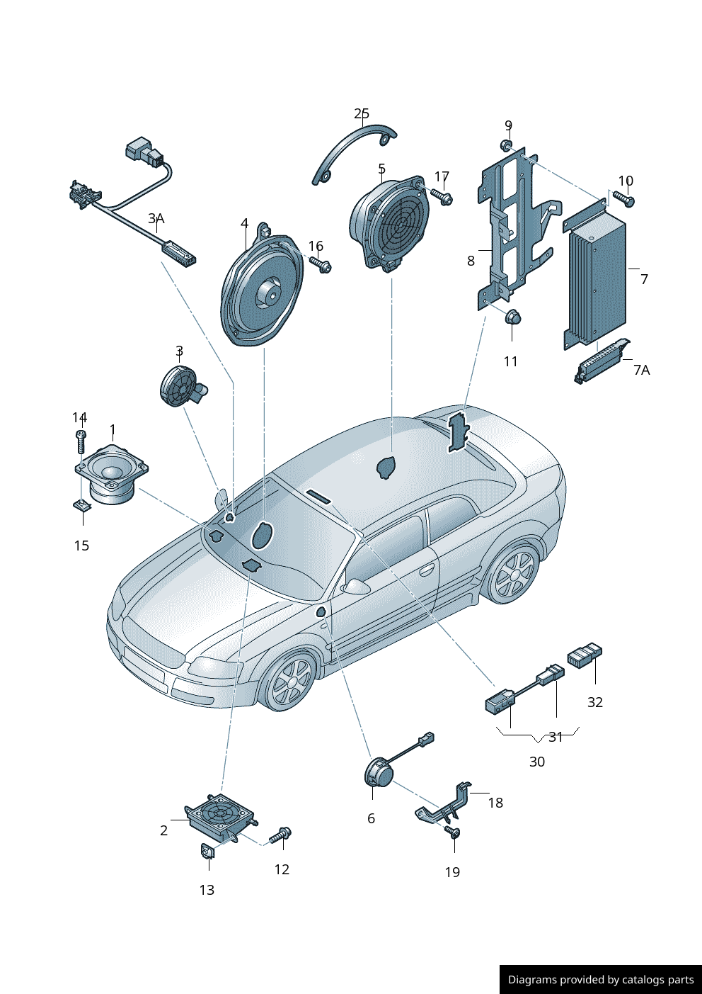 Car part diagram