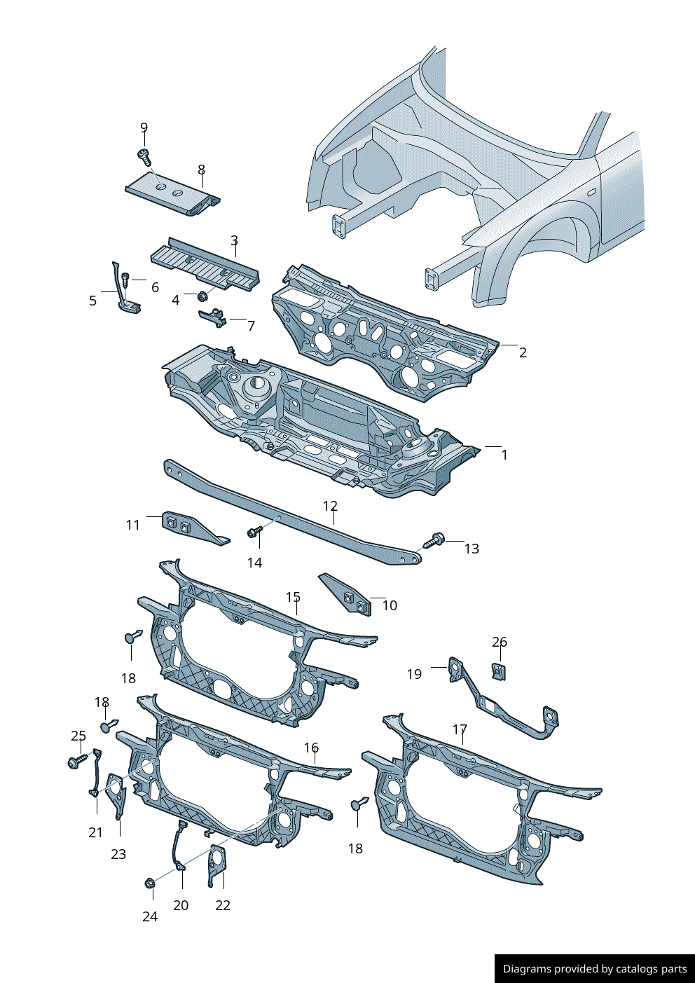 Car part diagram