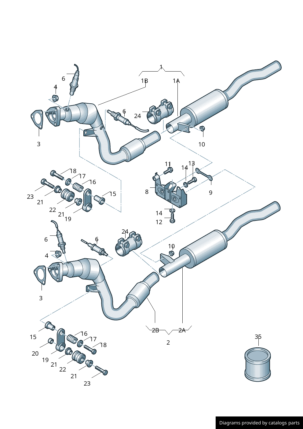 2005 ford f150 exhaust system diagram