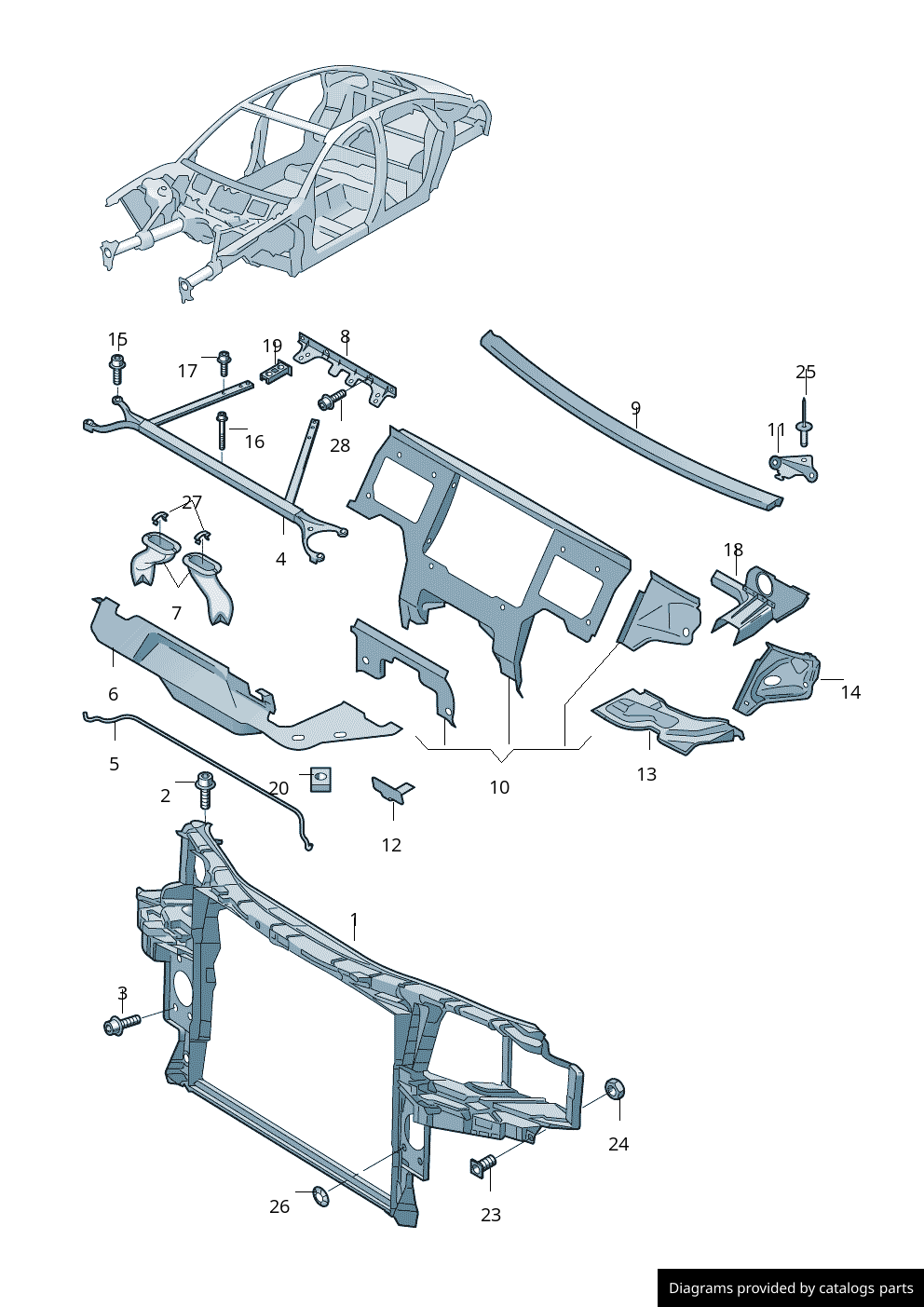 Car part diagram