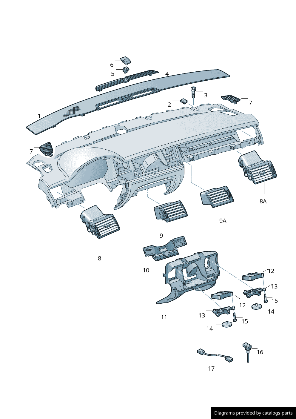Car part diagram