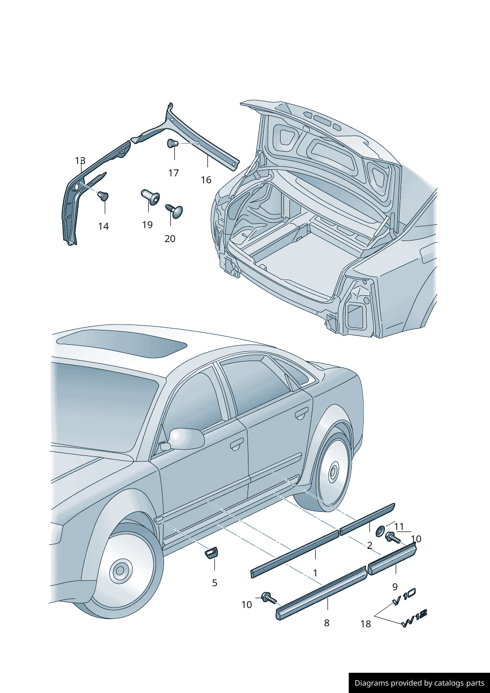 Car part diagram