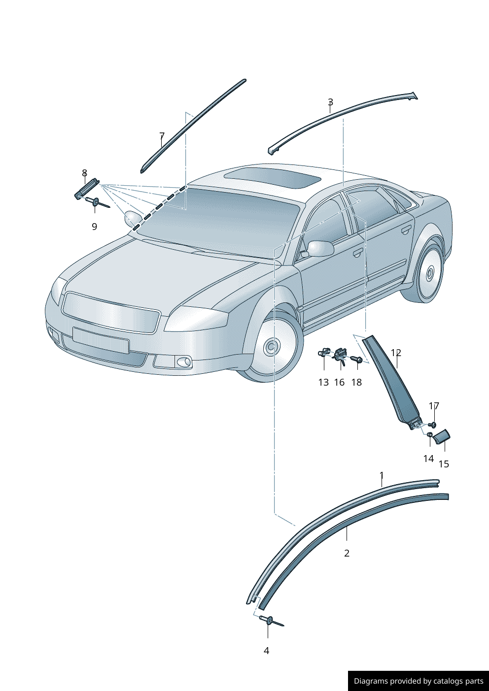 Car part diagram