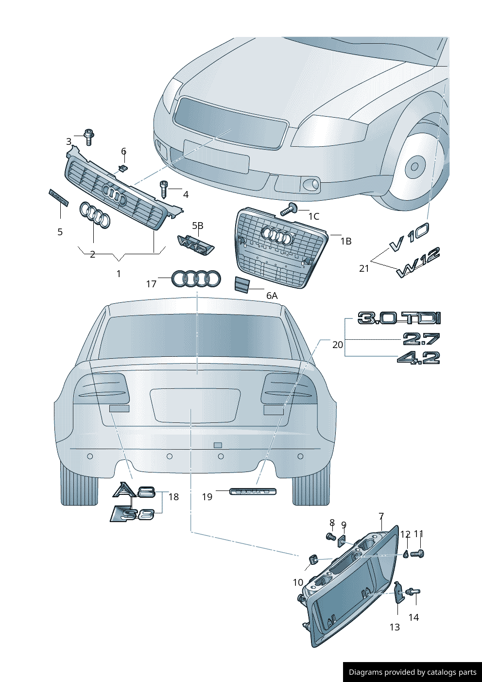 Car part diagram