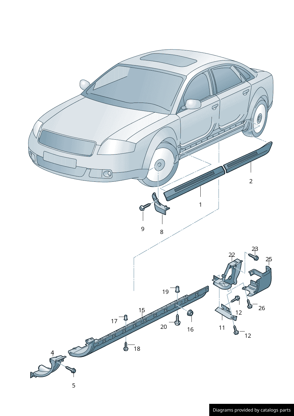 Car part diagram