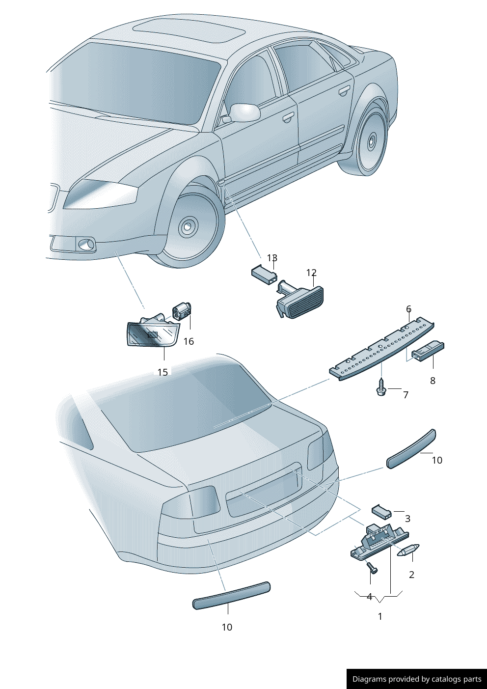 Car part diagram