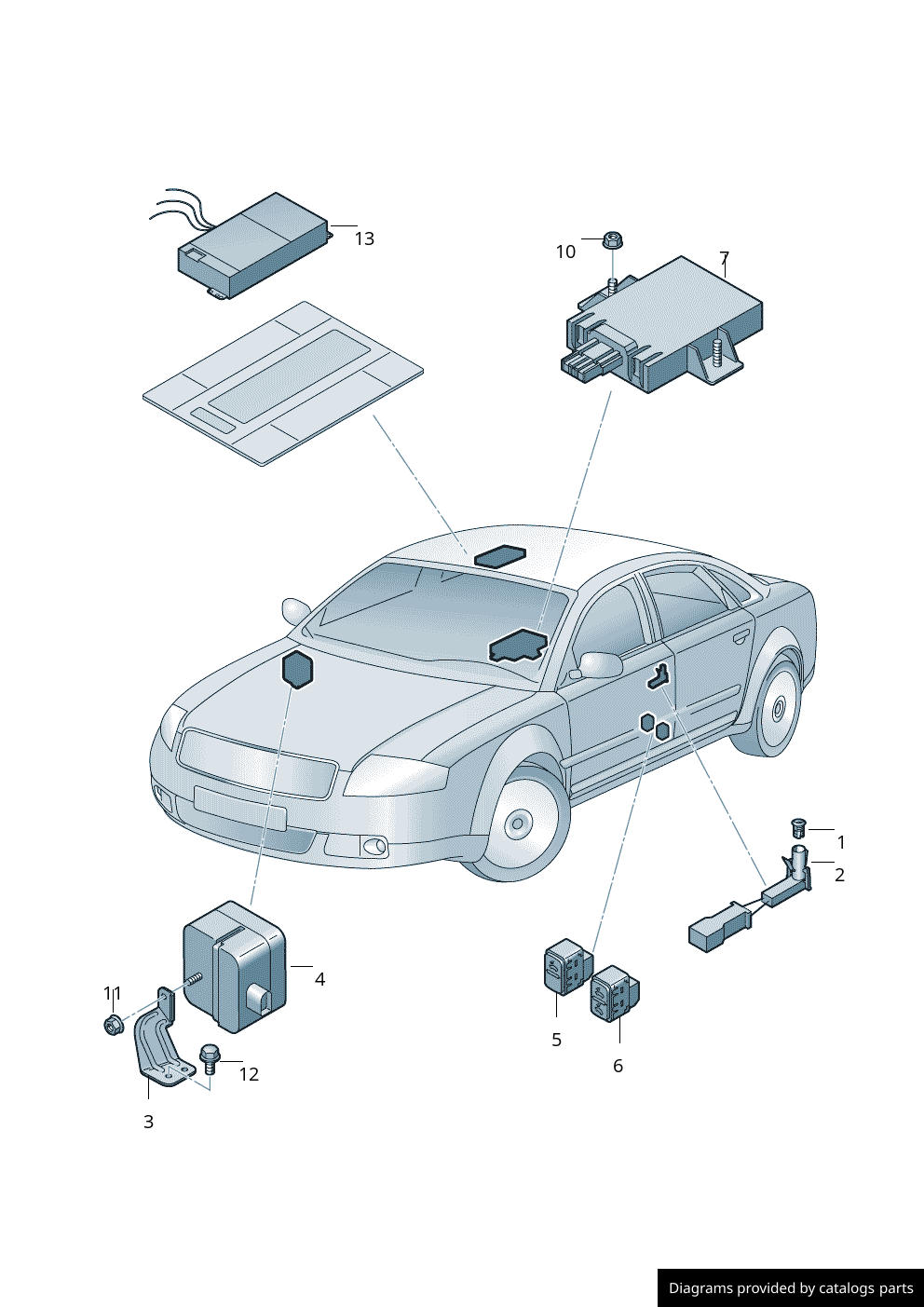 Car part diagram