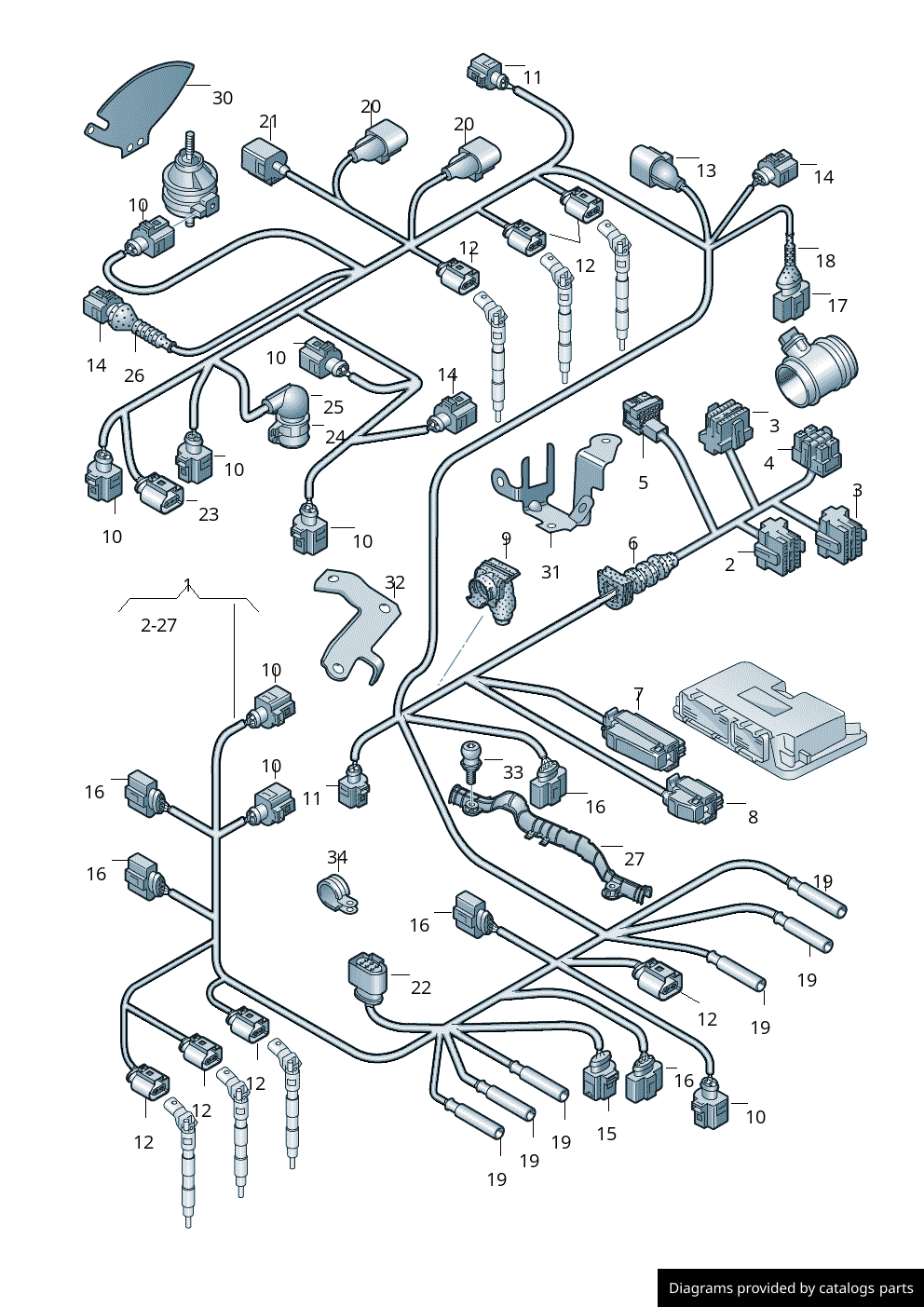 Car part diagram