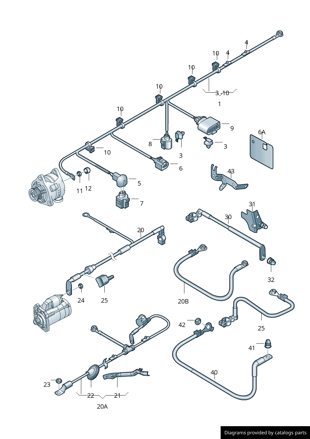 Car part diagram
