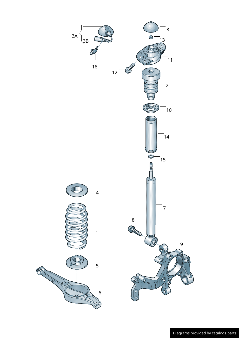 Audi Coil Spring 8J0511115BE LLLParts