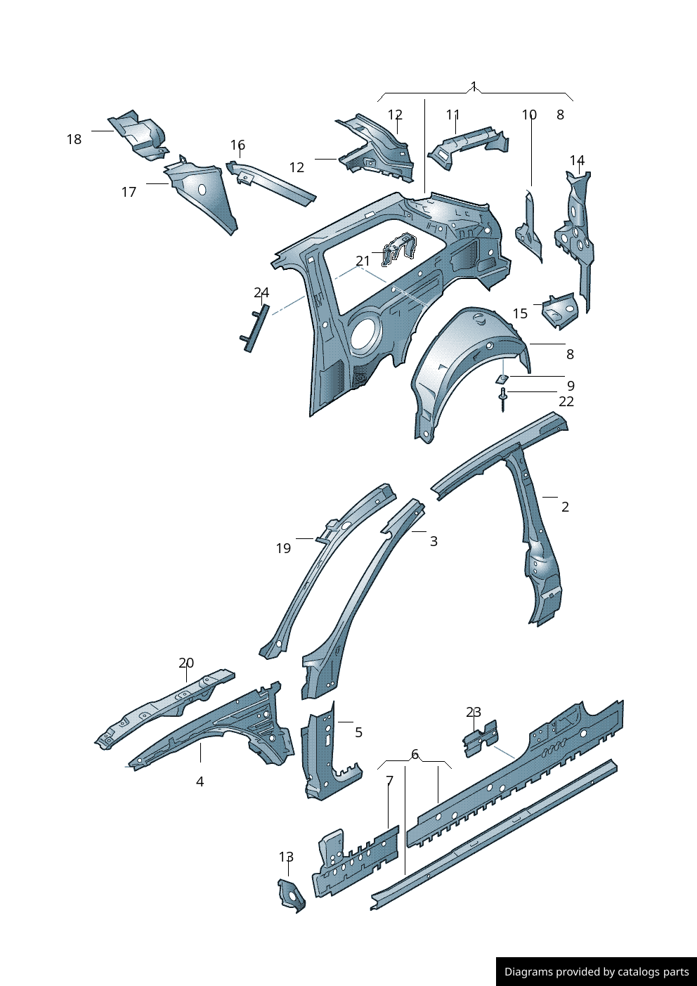 Car part diagram