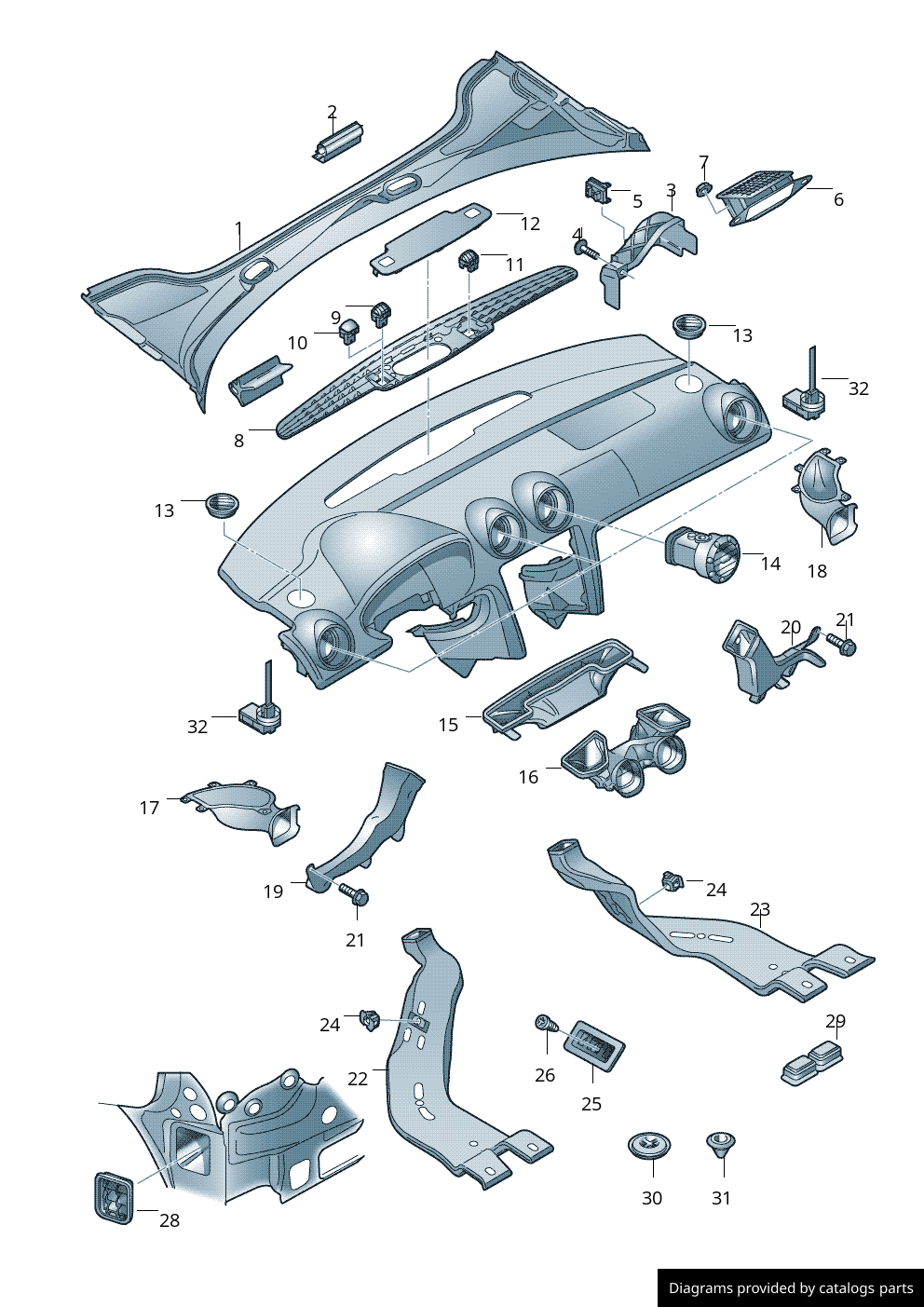 Car part diagram