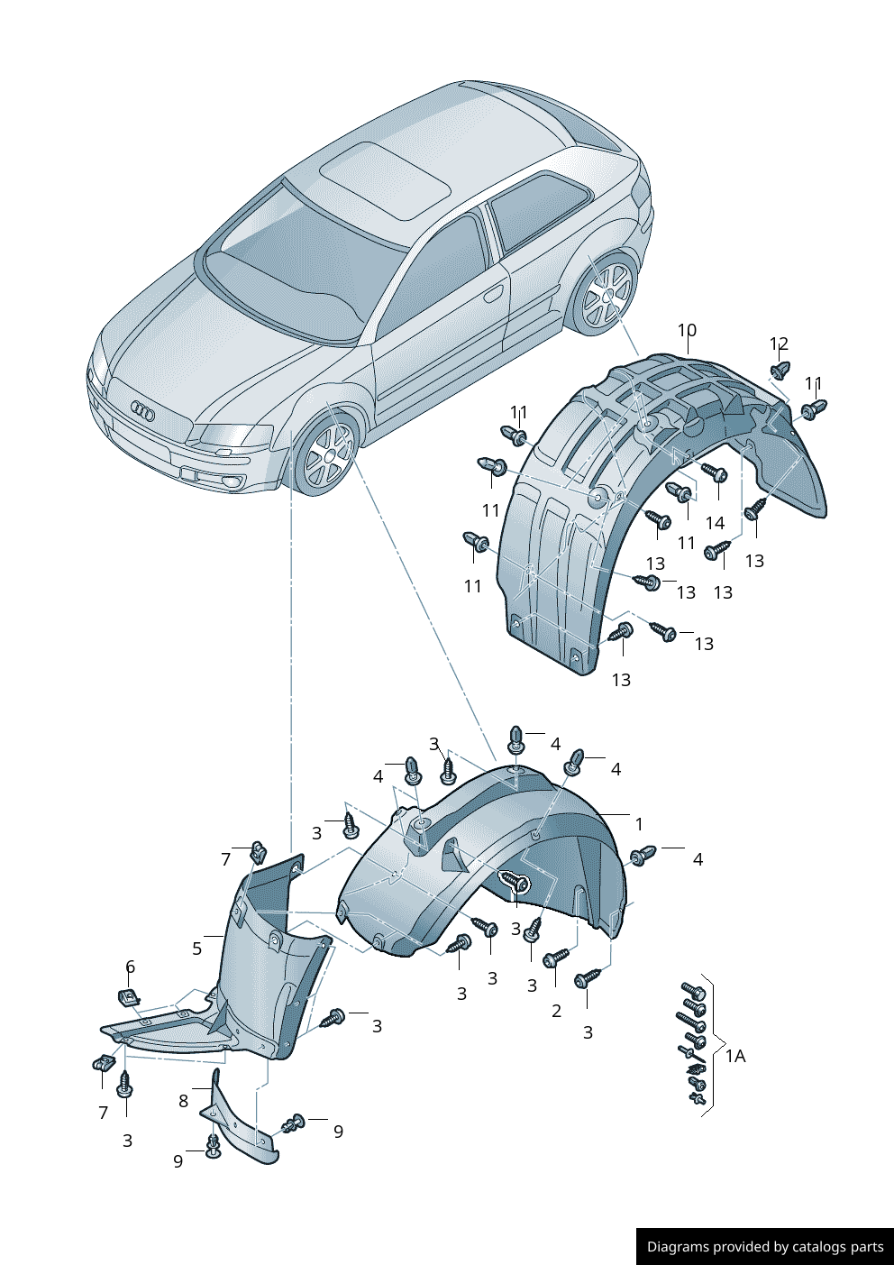 Car part diagram