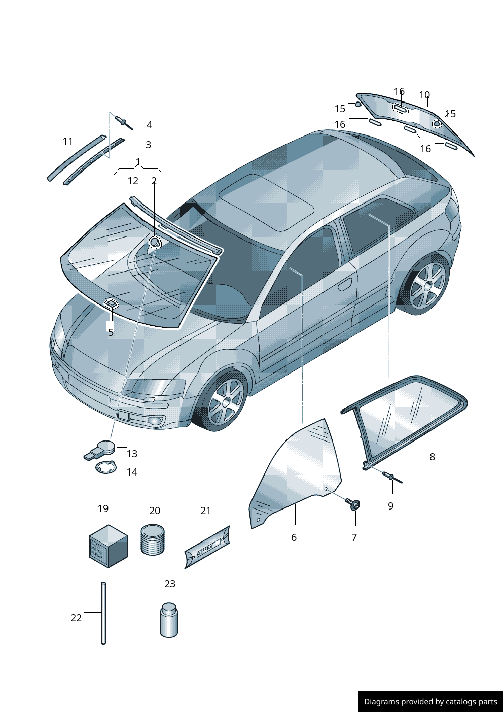 Car part diagram