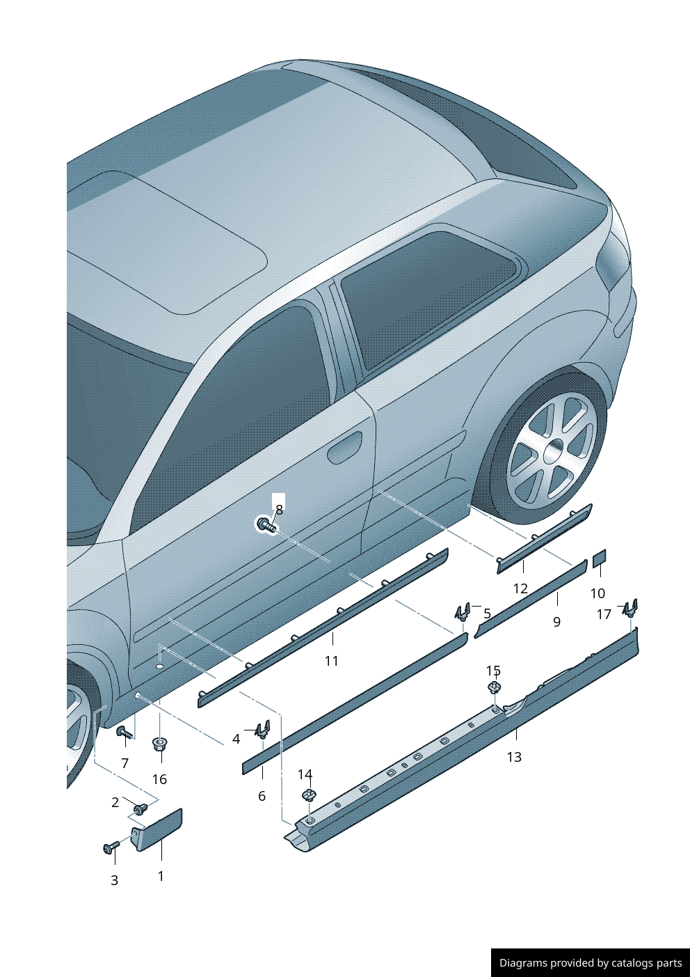 Car part diagram