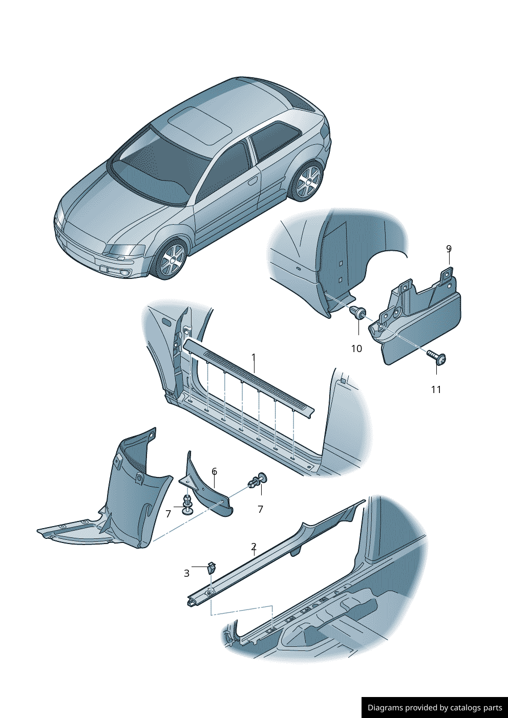 Car part diagram
